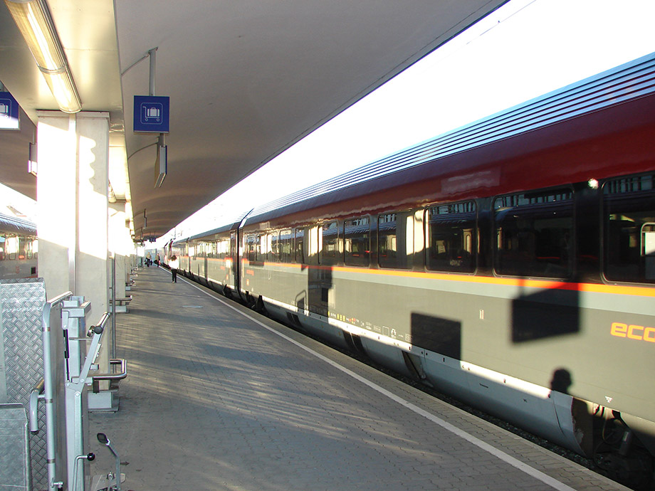 Скоростной поезд RailJet 262