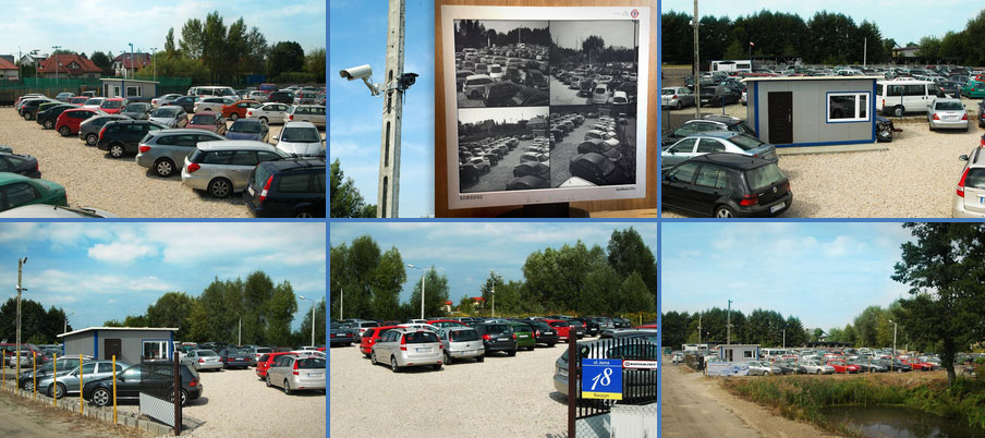 Охраняемая парковка в 2-х километрах от аэропорта Шопена